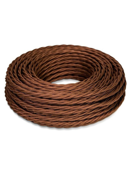 Витой провод iTOK Ретро, ПВХ, ПуГВнг(А)-LS 3x1,5, ГОСТ, шоколад (30 метров) GE70151-17 i-KPP-PUGVNG-LS-RETRO-315-30-CH