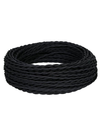 Провод iTOK витой ретро пвх пугвнг(а)-ls 3x2,5 гост черный (30 метров) ge70152-05 i-KPP-PUGVNG-LS-RETRO-325-30-BL