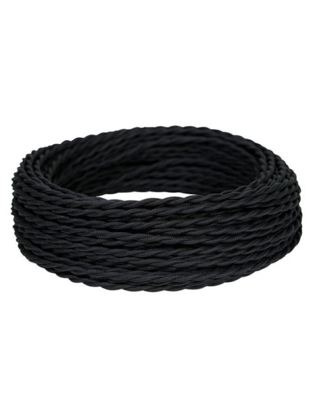 Витой провод iTOK ретро пвх пугвнг(а)-ls 2x2,5 гост черный (30 метров) ge70142-05 i-KPP-PUGVNG-LS-RETRO-225-30-BL