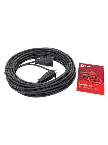Удлинитель EKF Зевс 2.0, 50м с заземлением КГ 3*1.5, 16А/3,5кВт, IP44 PROxima USB02-16-315-1-50-IP44