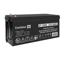Аккумуляторная батарея DT 12200 12 V, 200 A*h, под болт М8 ExeGate 282991