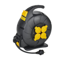 Удлинитель IEK Twist катушка ук15 2p+pe/15м, 3x1,5мм2, КГ, автосмотка, ip44 TW-KP27-16-04-15-44