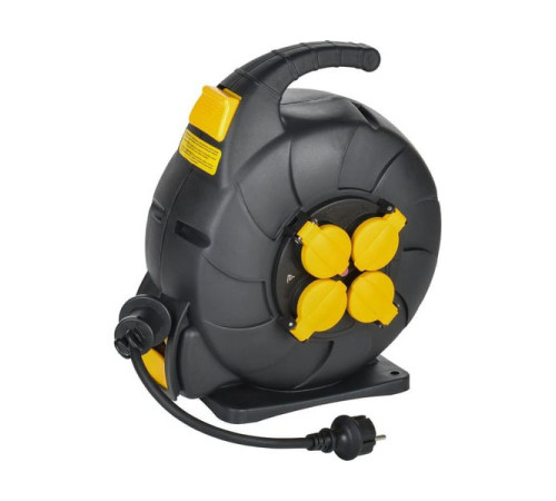 Удлинитель IEK Twist катушка ук15 2p+pe/15м, 3x1,5мм2, КГ, автосмотка, ip44 TW-KP27-16-04-15-44