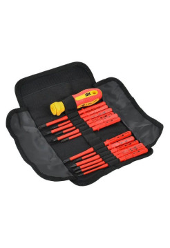 Диэлектрическая отвертка с жалами IEK Arma2l 5 SLIM Т2 13 шт. A2L5-NS30-T2-13