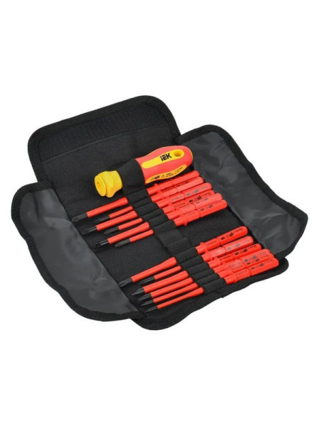 Диэлектрическая отвертка с жалами IEK Arma2l 5 SLIM Т2 13 шт. A2L5-NS30-T2-13