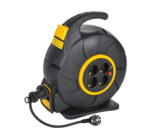 Удлинитель IEK Twist катушка ук20 4места, 2p+pe/20м, 3x1,5мм2, автосмотка TW-KP27-16-04-20