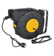 Удлинитель IEK Twist катушка ук25 1место, 2p+pe/25м+2м, 3x1,5мм2, автосмотка TW-KP27-16-01-25-02