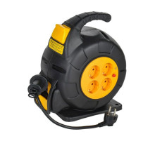 Удлинитель IEK Twist катушка ук10 4мест. 2p+pe/10м, 3x1,5мм2, автосмотка TW-KP27-16-04-10