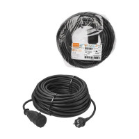 Силовой удлинитель-шнур TDM каучук, кг, ip44, штепсельное гнездо, с заземлением, 4000 вт, 40 м, народный SQ1307-0244