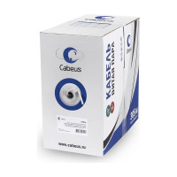 Кабель витая пара UTP (U/UTP) Cabeus категория 6, 4 пары (23 AWG), одножильный, LSZH, нг(А)-HF, оранжевый UTP-4P-Cat.6-SOLID-LSZH-100