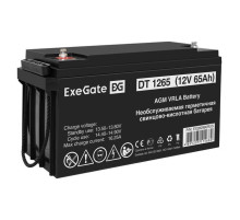 Аккумуляторная батарея DT 1265 12V 65Ah, под болт М6 ExeGate 282980