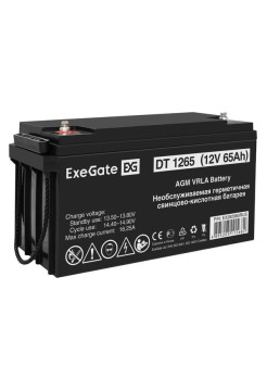 Аккумуляторная батарея DT 1265 12V 65Ah, под болт М6 ExeGate 282980