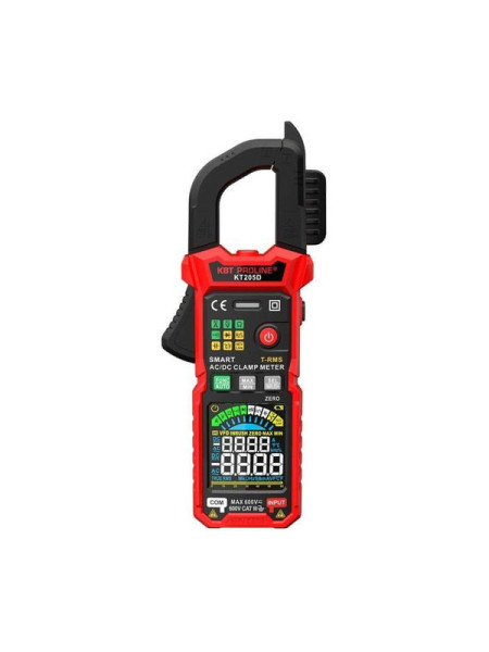 Цифровые токовые клещи КВТ КТ 205D серия PROLINE 90386