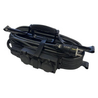 Силовой удлинитель iTOK тип SUR серии iCONNECT COLOR на рамке с заземлением КГтп-ХЛ 3x1,5 мм 3 гнезда IP54 ГОСТ цвет зеленый 40 м i-CONNECT-COLOR-SUR-KG-315-3-54-40-GREEN