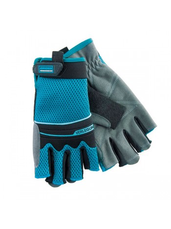 Перчатки комбинированные облегченные с открытыми пальцами (L) GROSS 90316
