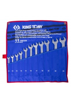 Набор ком-ных удлиненных ключей, 8-24 мм, 11 предметов KING TONY 12A1MRN