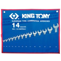 Набор комбинированных ключей, 8-24 мм, 14 предметов KING TONY 1215MRN01
