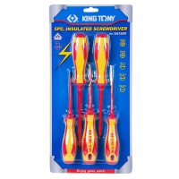 Набор отверток в коробке, диэлектрические, 5 предметов KING TONY 30615MR