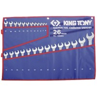 Набор комбинированных ключей, 26 предметов KING TONY 1226MRN