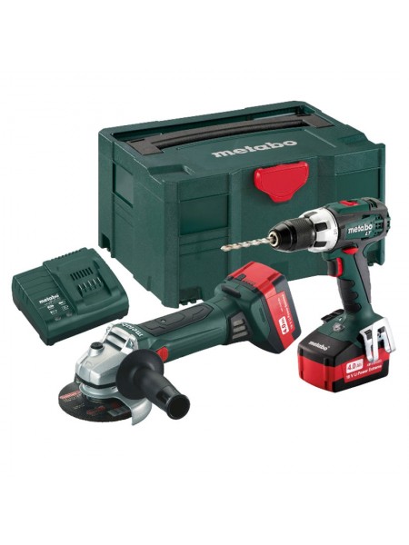 Набор аккумуляторного инструмента Metabo ComboSet2.4.118В:винтоверт BS 18 LT + угловая шлифмашина W 18 LTX 685038000
