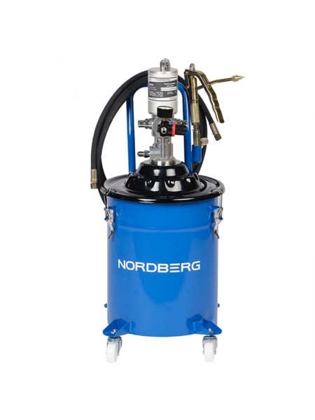 Пневматическая установка для раздачи густой смазки NORDBERG с баком 20 л NO5020