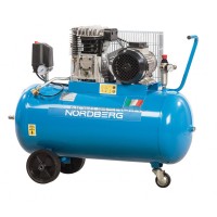 Компрессор поршневой с ременным приводом, объем 100л NORDBERG NC100/360