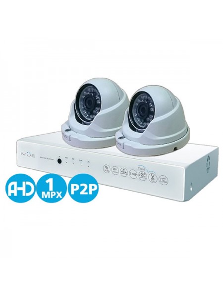 Комплект видеонаблюдения для дома и офиса Ivue AHD 1MPX 4+2 D5004 AHC-D2