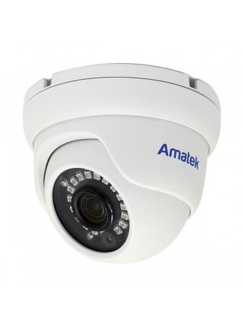 Купольная IP видеокамера Amatek AC-IDV802A 3,6mm 8Мп 4К с ИК подсветкой 7000426