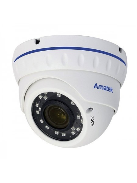 Купольная мультиформатная видеокамера Amatek AC-HDV203V 2,8-12 мм 7000175