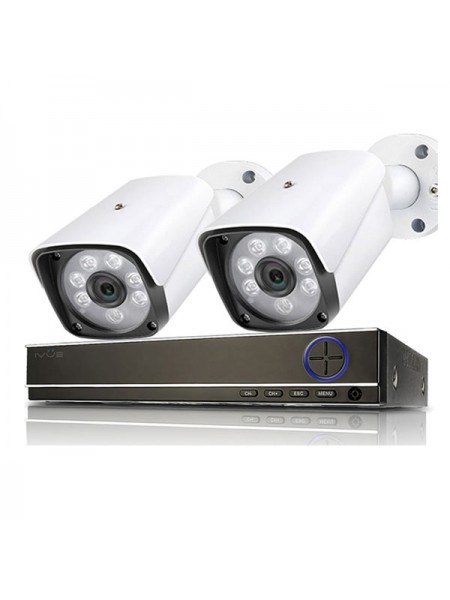 Готовый комплект видеонаблюдения Ivue AHD 4 Mpx для дачи на 2 камеры IVUE-4MP AHD-B2