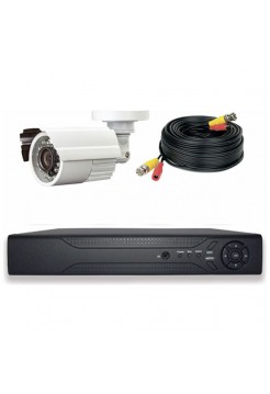 Комплект видеонаблюдения PS-link AHD 5Мп KIT-C501HD 1 камера для улицы 3016