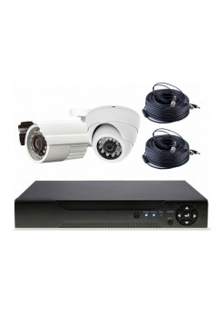 Комплект видеонаблюдения PS-link AHD 5Мп KIT-B502HD 1 камера для улицы 1 для помещения 3020