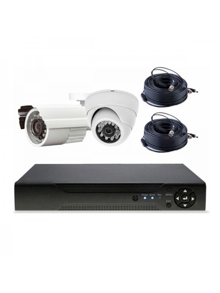 Комплект видеонаблюдения PS-link AHD 5Мп KIT-B502HD 1 камера для улицы 1 для помещения 3020