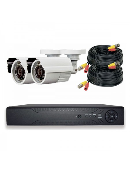 Комплект видеонаблюдения PS-link AHD 5Мп KIT-C502HD 2 камеры для улицы 3134