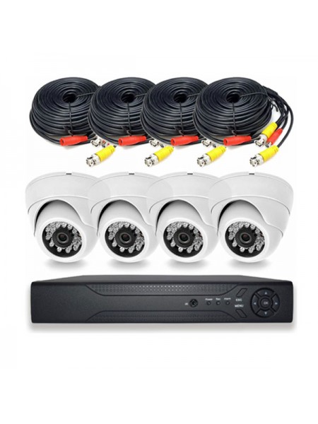 Комплект видеонаблюдения PS-link AHD KIT-A204HD 4 камеры 2Мп внутренние 2999