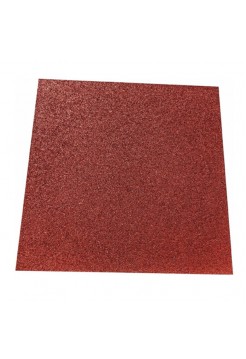 Плитка из резиновой крошки АМОРТЕКС 10 кв.м. 500x500x30 мм цвет красный 0131