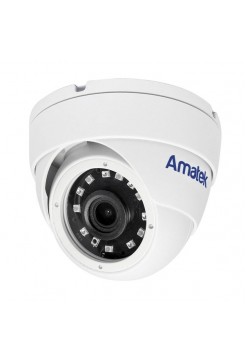 Купольная вандалозащищенная IP видеокамера Amatek AC-IDV502AX 2.8 mm 5Мп 7000664
