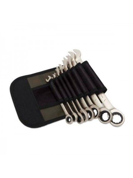 Набор ключей трещоточных комбинированных 8 шт, в фирменной сумке Дело Техники 515085