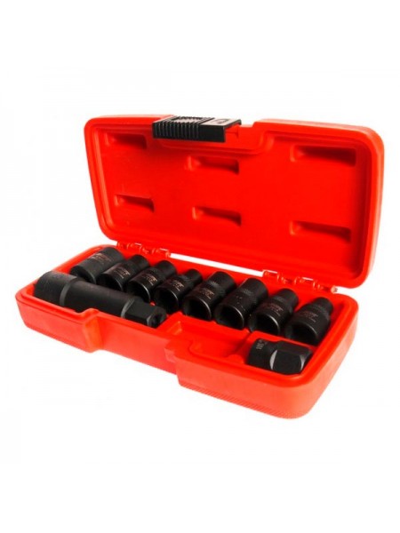 Набор специальных пятигранных головок 1/2",3/8" и RIBE 10шт JTC-4918S