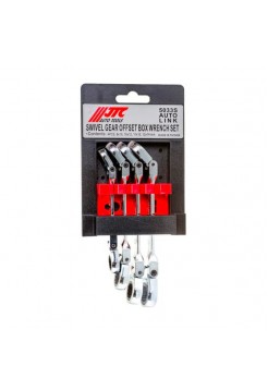 Набор накидных трещоточных ключей с подвижной головкой 8-14мм JTC-5033S