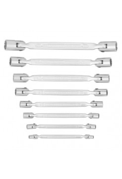 Набор 12-гранных двусторонних шарнирных ключей NORGAU NBS34-008 6x7-20x22 мм, 8 шт. 060510708