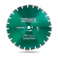 Диск алмазный сегментный DIY асфальт 400 мм MESSER 01.400.534