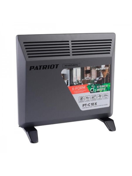 Электрический конвектор Patriot PT-C 10 X, 1000 Вт, Х-образный монолитный нагревательный элемент 633307302