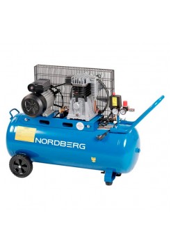 Поршневой компрессор с ременной передачей NORDBERG 380В, 100 л, 390 л/мин NCE100/391