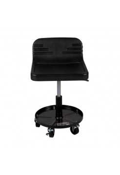 Рабочий стул для автослесаря WIEDERKRAFT с лотком для инструмента, табурет механика, сиденье для детейлера с микролифтом, стул мастерской WDK-86021