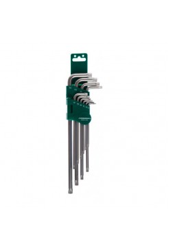 Комплект угловых ключей с центрированным штифтом EXTRA LONG TORX Jonnesway H08S110S