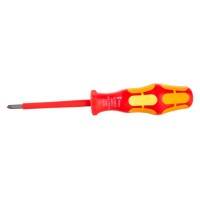 Крестовая отвёртка Wera PlusMinus 165 i VDE, PZ/SL1x80 мм 1000V, на подвесе WE-100021