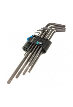 Набор Г-образных удлиненных ключей с фиксирующей функцией Wera 967/9 TX XL HF 1 9 пр. WE-024450