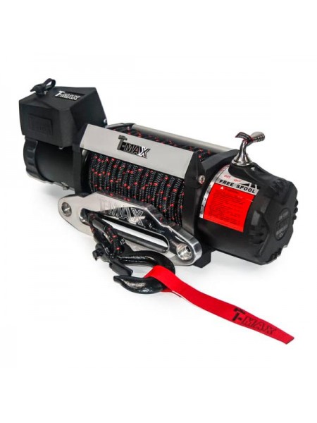 Электрическая лебедка с синтетическим тросом T-Max HEW-9500 X Power 12В W1341