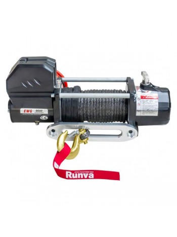 Автомобильная электрическая лебёдка RUNVA 12V Magnum 9000 lbs 4200 кг синтетический трос EWG9000S